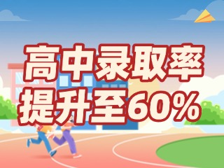 2025年将威海市全市普通高中录取率提升至60%